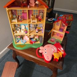 PEPPA PIG HOUSE & MINI HOUSE & CARRY CASE SEE DESCRIPTION 