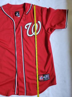 Washington Nationals Jersey Shortsleeve Men’s Red Shirt Baseball.