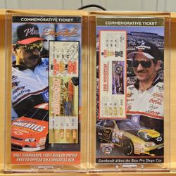 2 Dale Earnhardt Commemorative Tkts