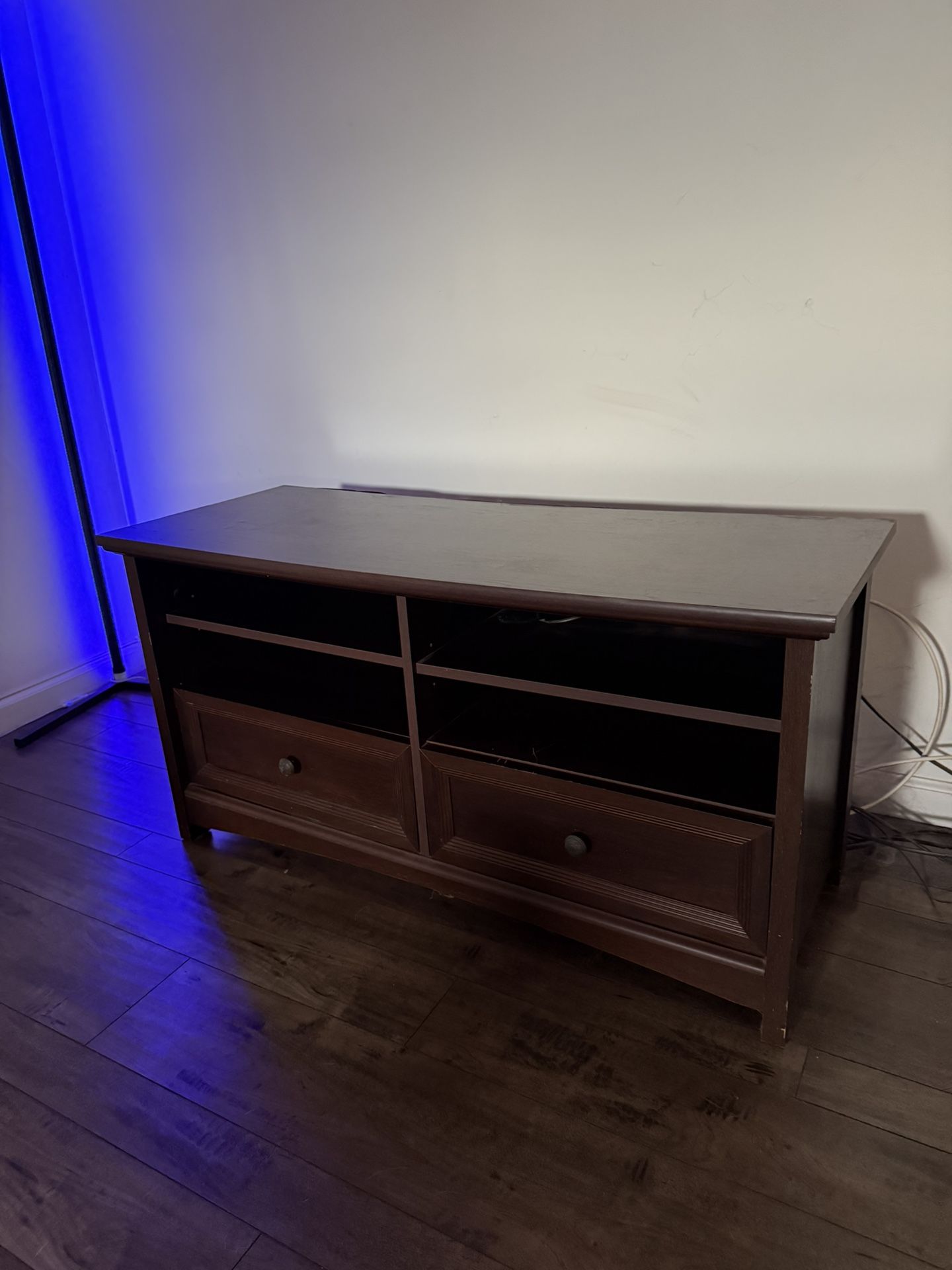 Brown Wood TV Stand