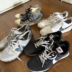 Mens 9.5 preowned sneaker lot Nike court vision waffle trainer new balance 574 converse chuck taylor