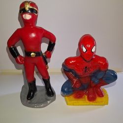 Spiderman and Power Ranger Piggy Bank / Alcancia 1x$5