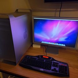 Apple Mac Pro Quad Core 8GB RAM 500GB HDD with Cinema Display Monitor