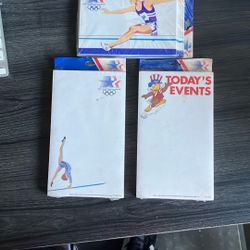 1984 Olympics Note Pads And Postcards 