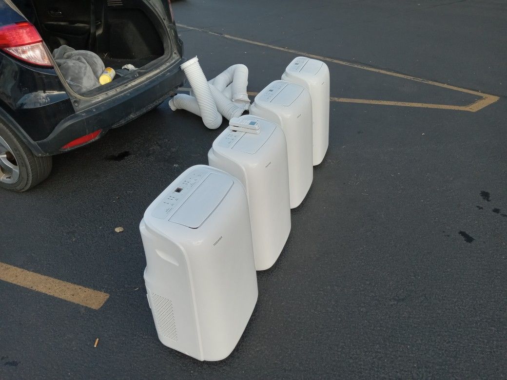 4 Toshiba Portable A/C Air Conditioner Units