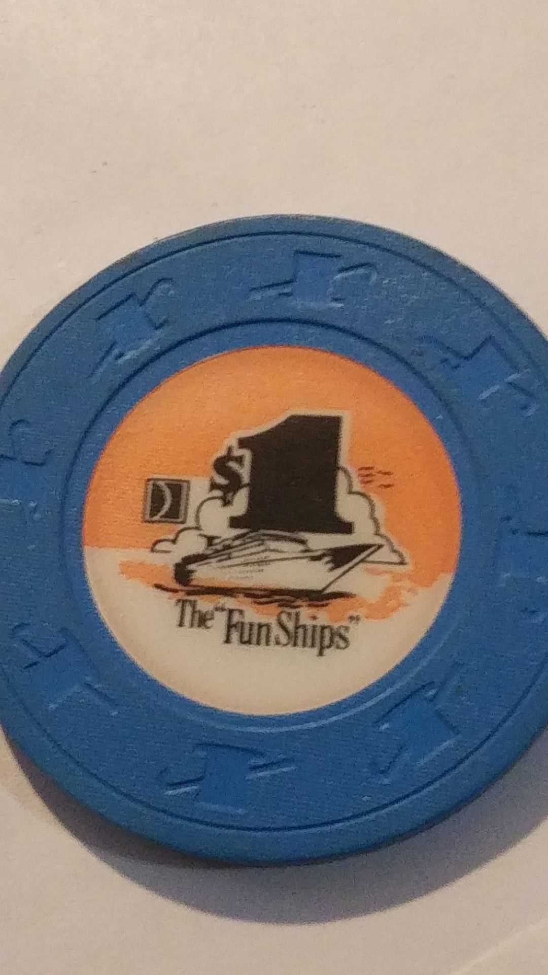Carnival Cruise Ship House $1.00 Casino Chip Blackjack Poker Roulette Fun Ships