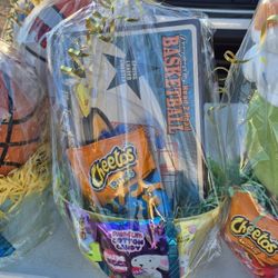 Easter Baskets Holiday Kids Plush Basketball Soccer 