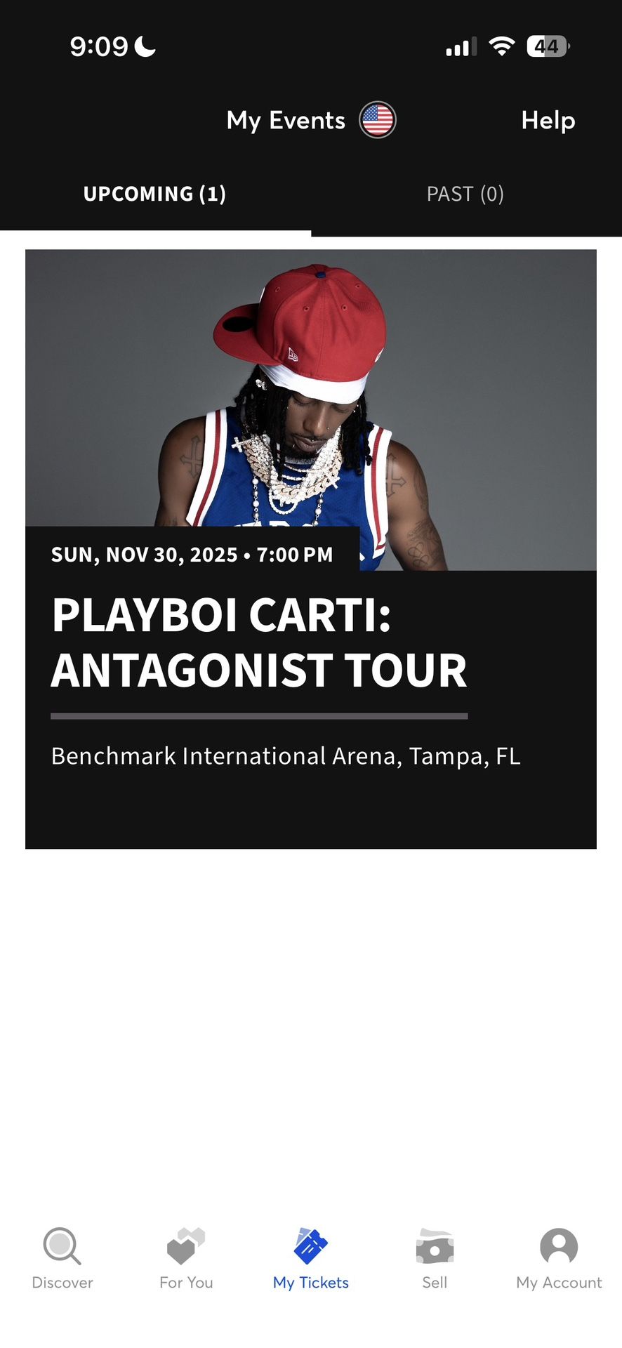 playboi carti tickets (nosebleed)
