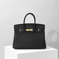 Birkin Bag 30CM Black Color Handbags 