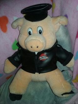 Pig and Harley Davidson jacket