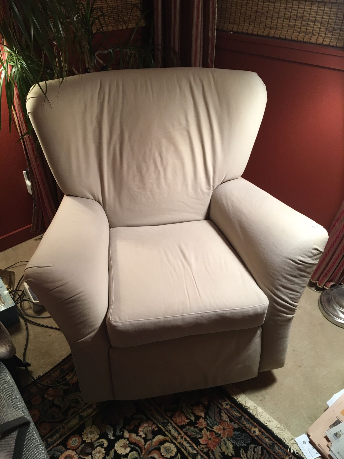 Reclining Swivel Upholstered Chair 