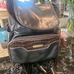 Leather Mini Backpack 