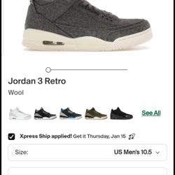 Air Jordan 3 Retro 'Wool'