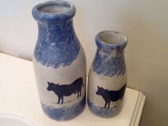 2 Ceramic Milk Jugs, Pottery