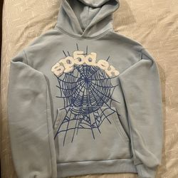 sky blue spider Hoodie