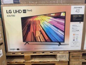 43" Screen Led Smart 4k Ultra HDTV By LG ThinQ.  1  year Warranty