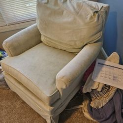 Glider Chair with Gliding Footrest