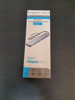 Type-C 8-in-1 USB Hub Adapter