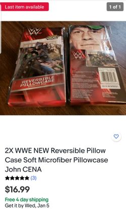 WWE Resversible Pilliow Case (1x In Each Pack)