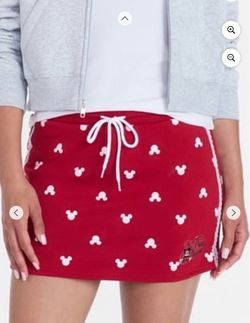 Disney Mickey Mouse Red Mini Skirt