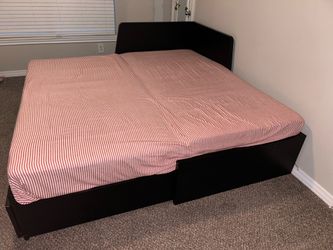 IKEA FLEKKE Daybed Frame - Black/Brown