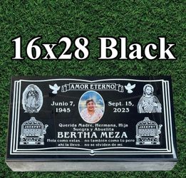 Custom 16x28 Headstone