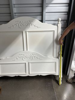 Solid Wood Full Size Bed Frame  (side rails and slats Included)