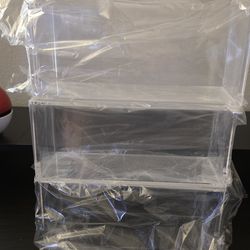 3 x Magnetic top acrylic cases for Pokemon Tohoku/Fukuoaka/Hiroshima special boxes.