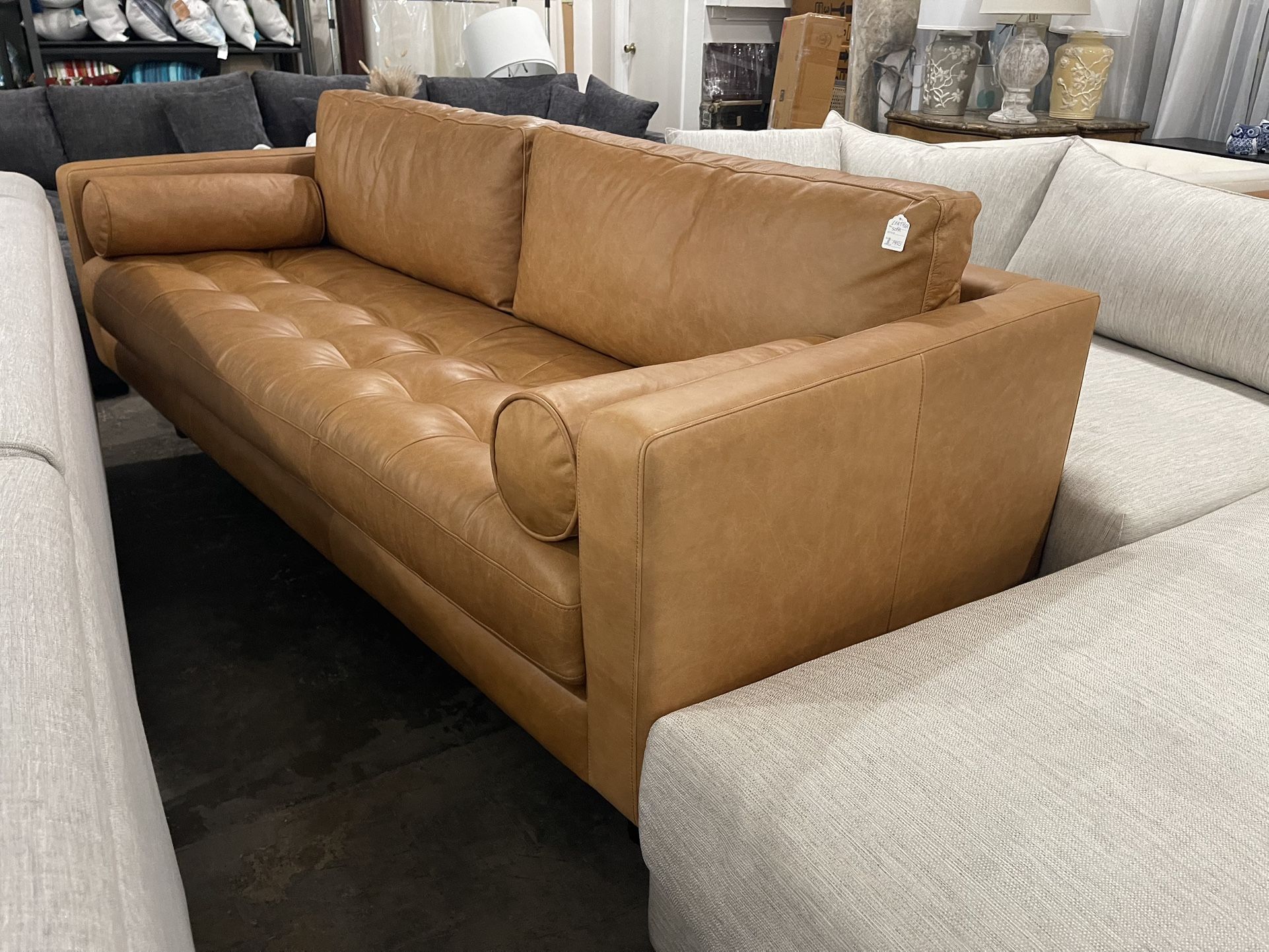 New Genuine Leather Sofa Free Delivery