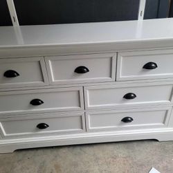 White Dresser With mirror and Nightstand
