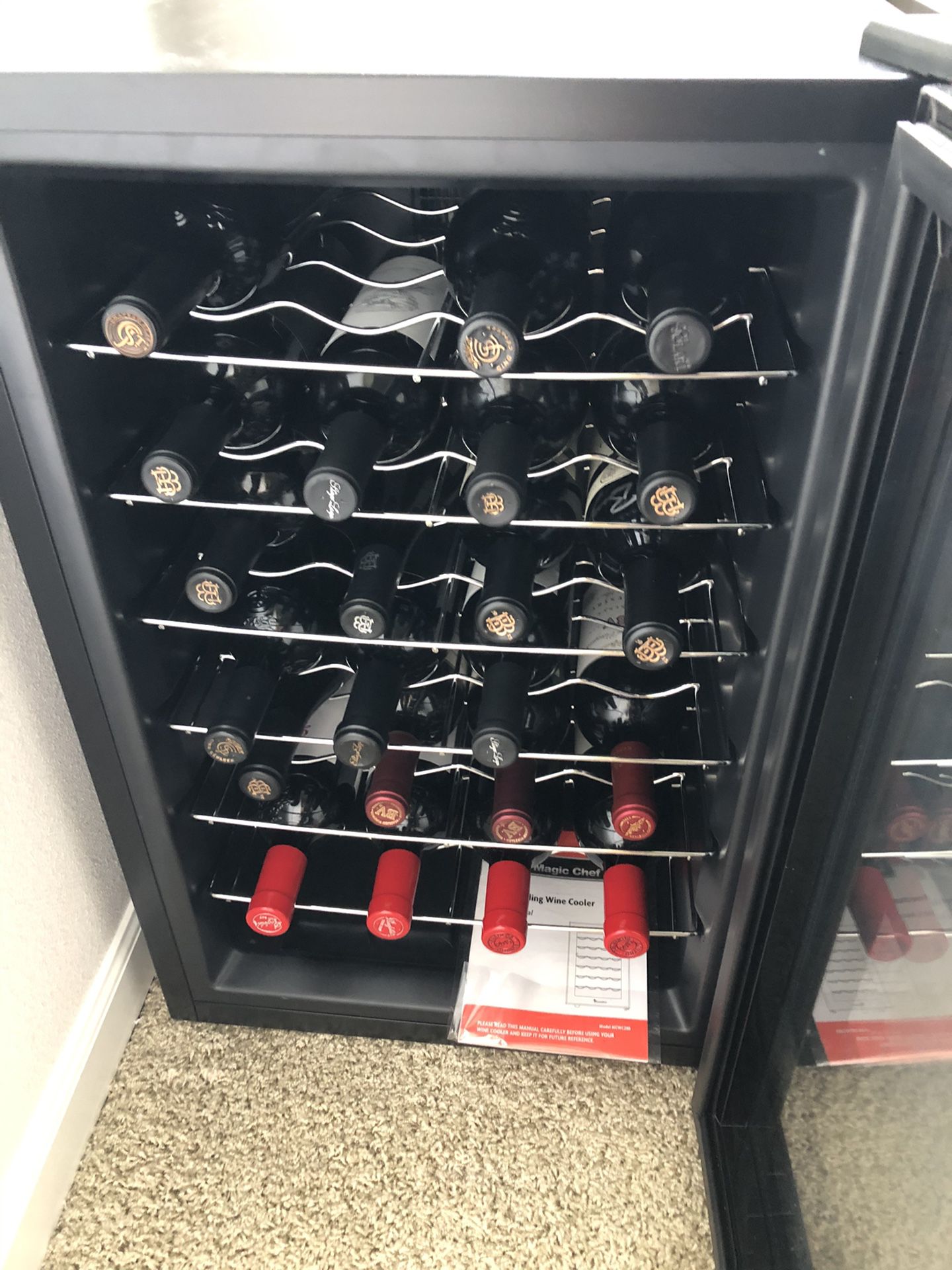 28 bottle Magic Chef wine cooler- Price REDUCED!!