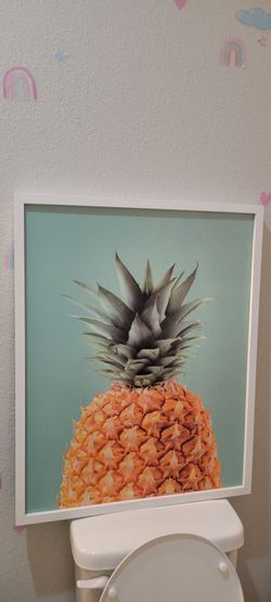 Framed Pineapple Wall Art Print