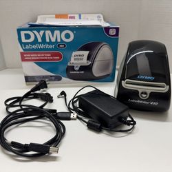Dymo LabelWriter 450 Thermal Label Printer w/ Box, Cables & Roll - 1750110