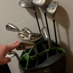 Gold Bear Right Handed Golf Clubs Come With Two Bags 