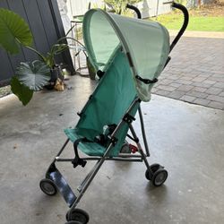 Foldable Lightweight Stroller With Removable Shade
