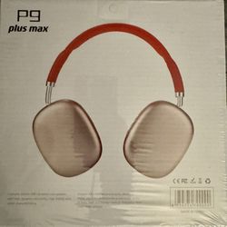 P9 Plus Max Wireless Bluetooth Over‑Ear Headphones – New in Box -Pink