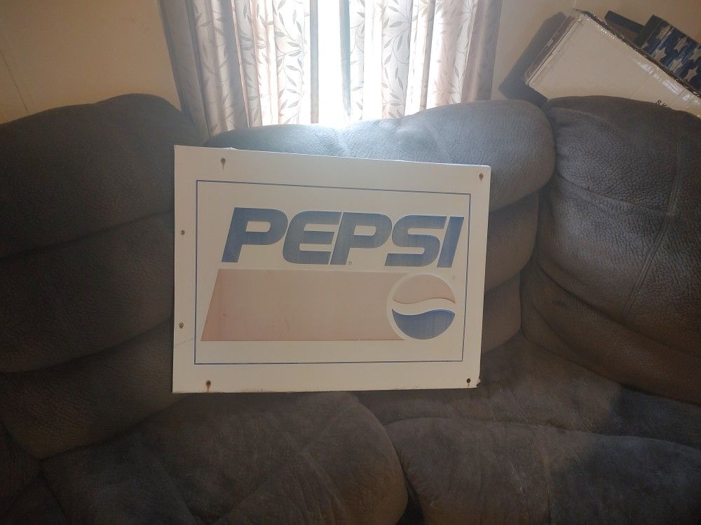 Metal Pepsi Sign Made In The 80s