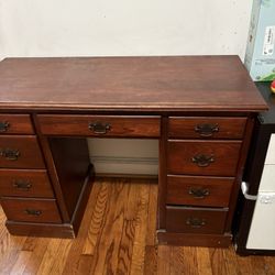Solid wood desk 