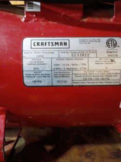 Craftsman air compressor.