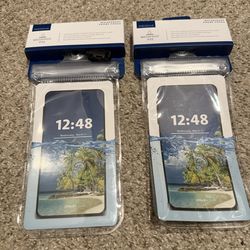 2 Insignia Waterproof Phone Pouches
