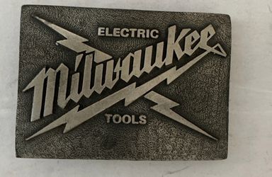Vintage Milwaukee Electric Tool belt buckle - Made In USA