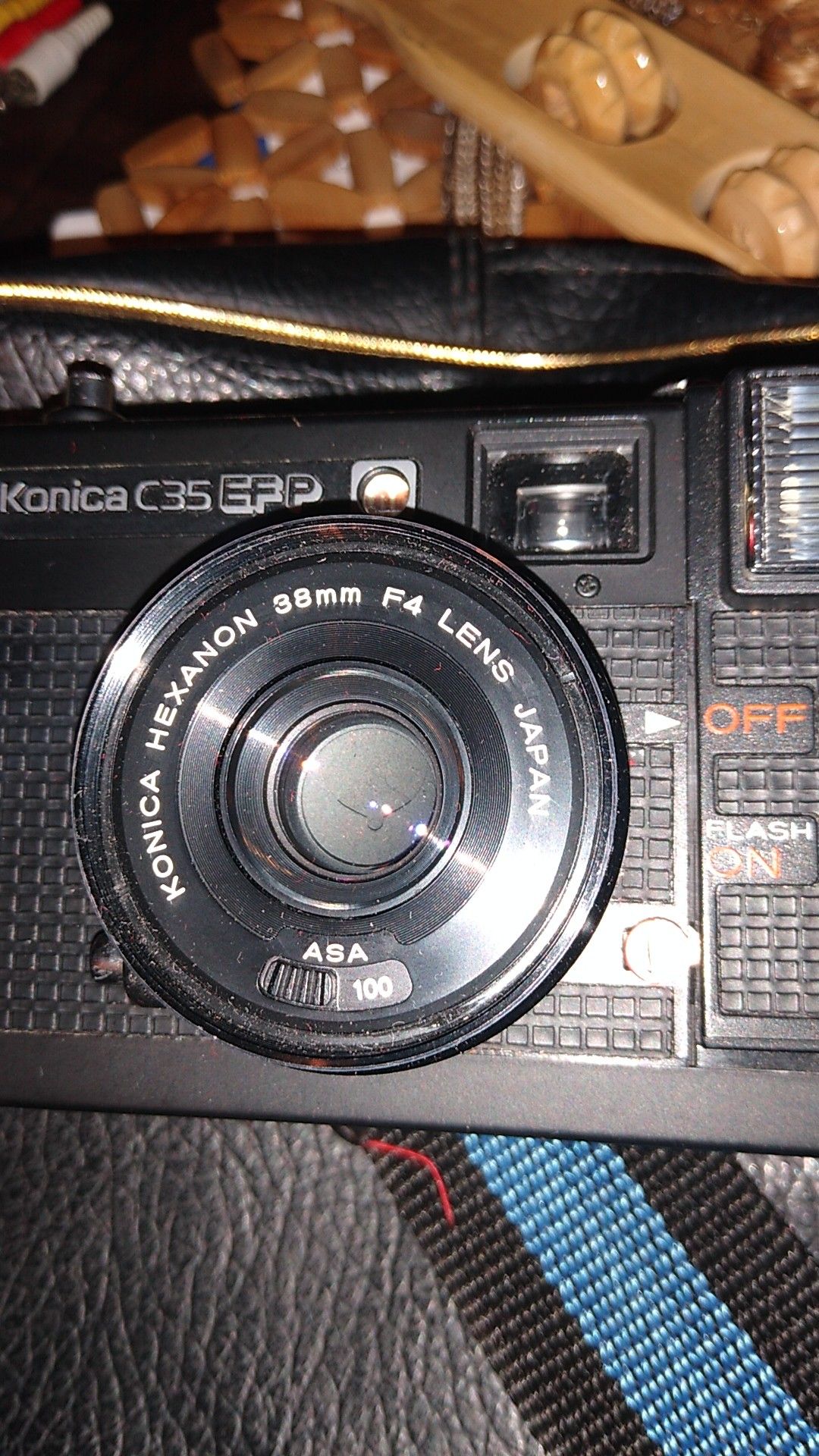 Konica c35 Efp camera and bag