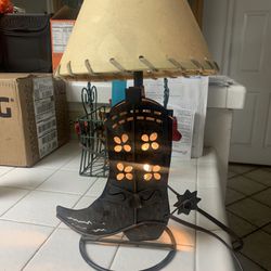 Cowboy Boot Lamp