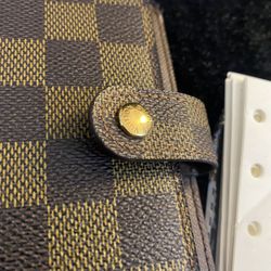 Louis Vuitton, Damier Brown PM Agenda Small With Planner Paper