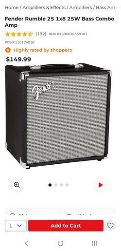 Fender rumble 25 bass amp