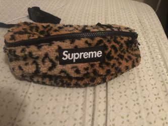 Supreme leopard fanny pack