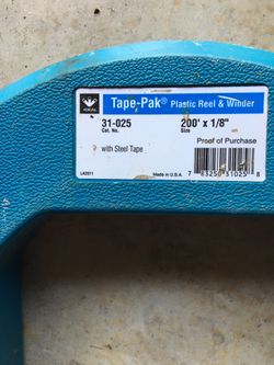 Tape-pak by ideal plastic reel and winder