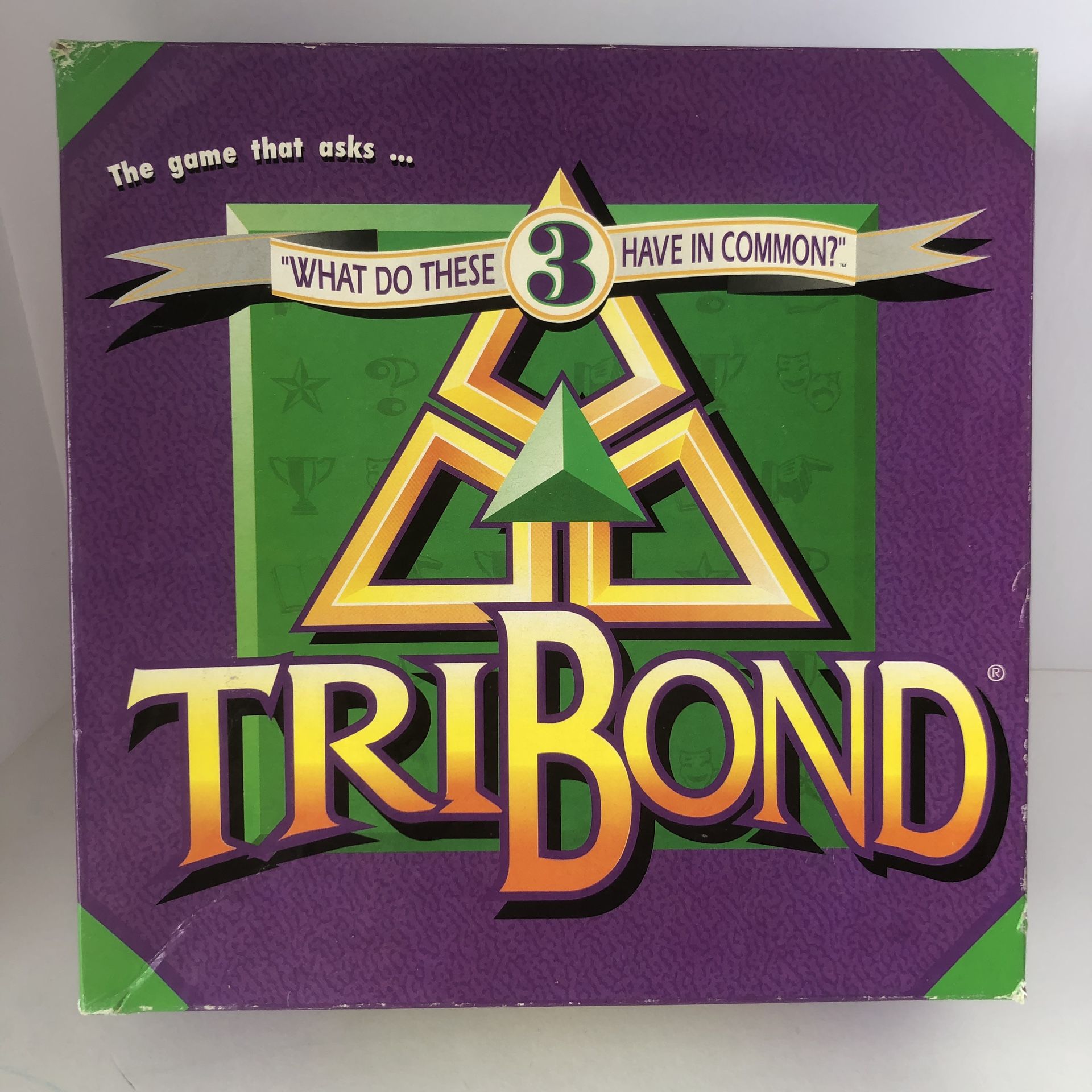 NEVER USED vintage 1995 TriBond board game (all parts accounted for)