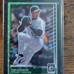 Tim Hudson Optic Black Pandora Ssp Baseball Card 
