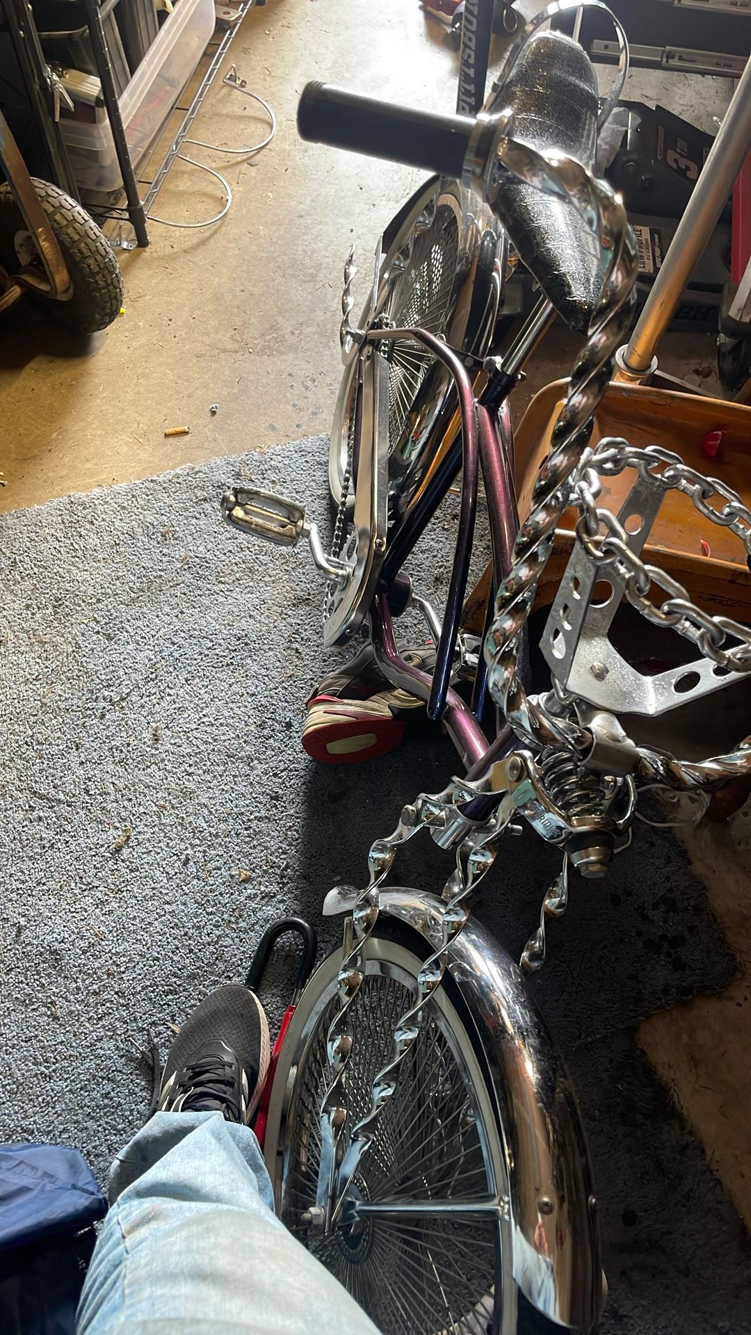 Low Rider Bicycle With Wire Wheels
